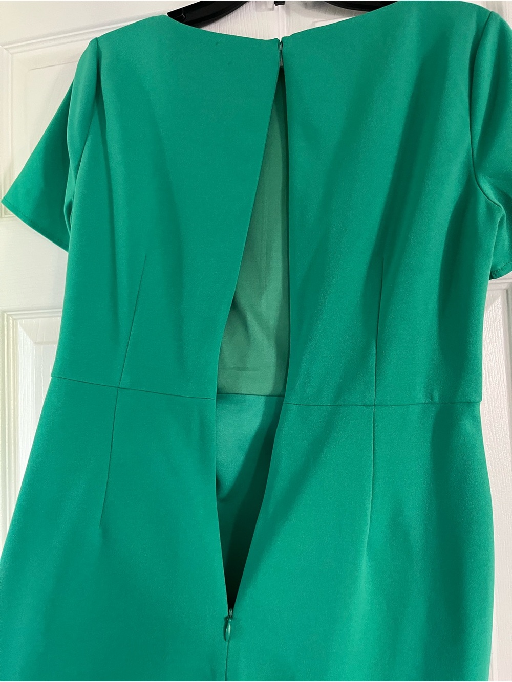 Donna Morgan Emerald Knot-Detail Midi Sheath Dress size 6 - Picture 4 of 4